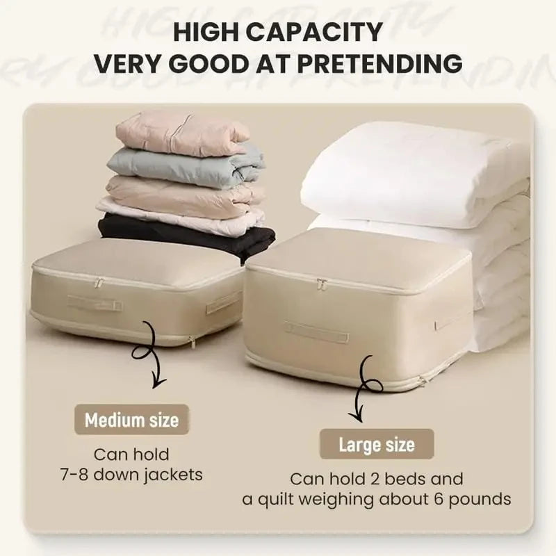 Self Compression Organizer Duvet Storage Bag Large Capacity Self Compression Moving Organizer Bags Heavy Duty Moving Bags