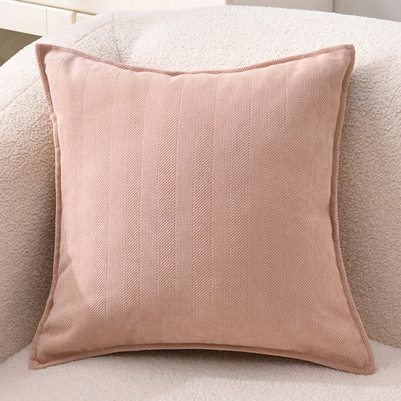 Chenille Throw Pillow Covers with Elegant Luxury Design Square Cushion Case for Office Home Living Room Bed Sofa Cushion Decor