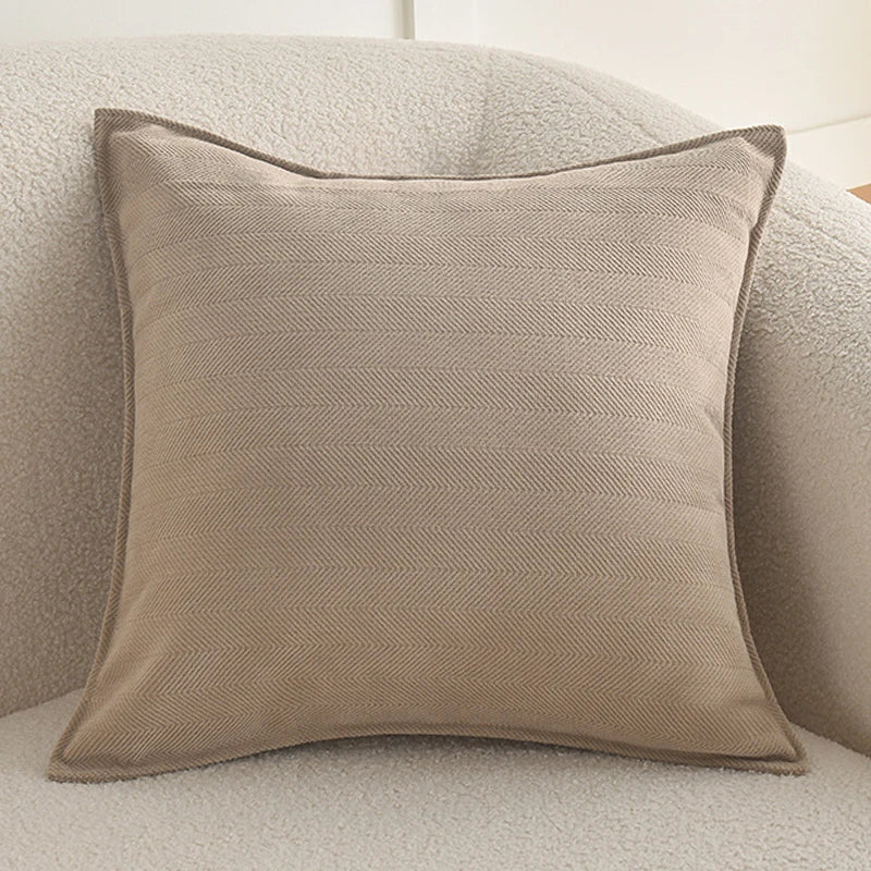 Chenille Throw Pillow Covers with Elegant Luxury Design Square Cushion Case for Office Home Living Room Bed Sofa Cushion Decor